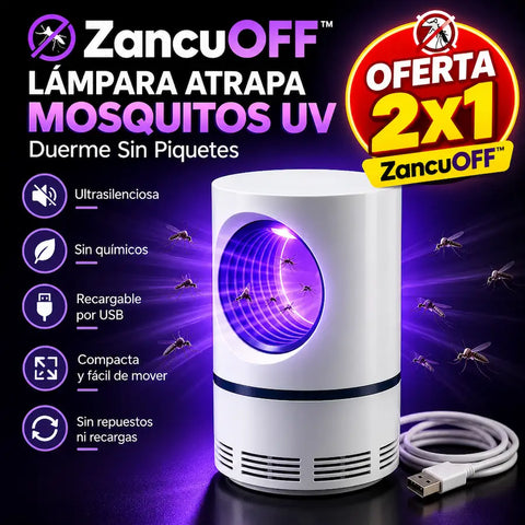 ZancuOFF™ 2X1 | Combate las plagas de zancudos sin insecticidas ni aerosoles.