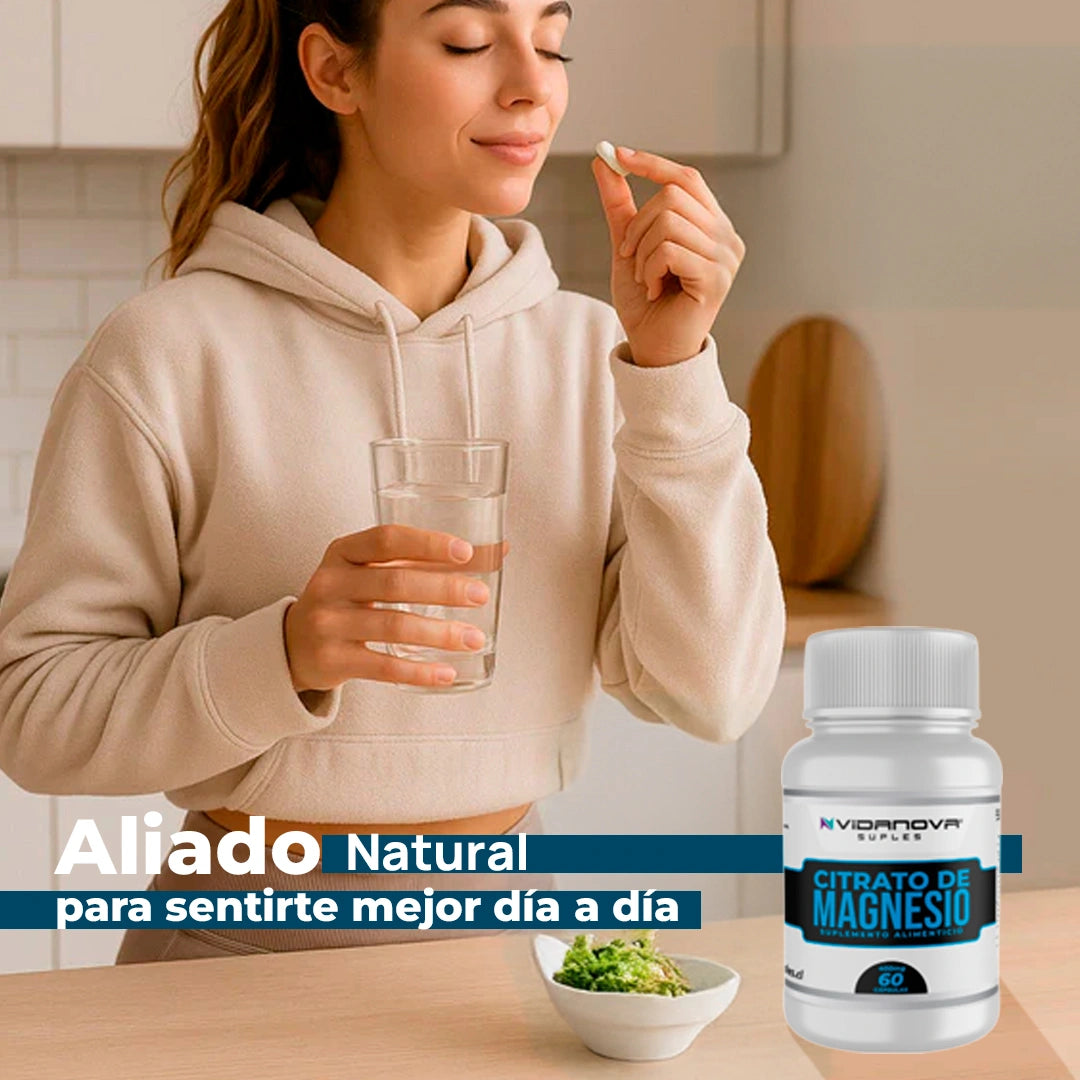 Citrato de Magnesio 400 mg – 60 cápsulas | Vidanova® Suples - HOUSKYCHILE