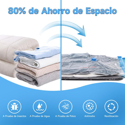 Compresor Eléctrico + 2 Bolsas Grandes al Vacío Reutilizables ¡De Regalo! 🎁 - HOUSKYCHILE