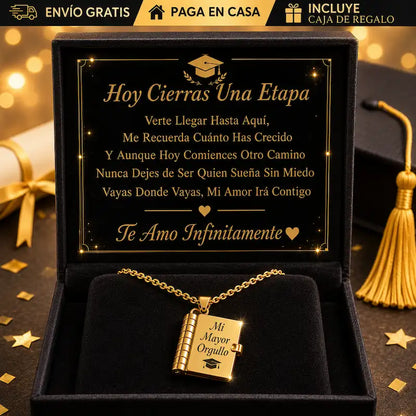 Mi Gran Orgullo | Collar Libro de Graduación 🎓 - HOUSKYCHILE