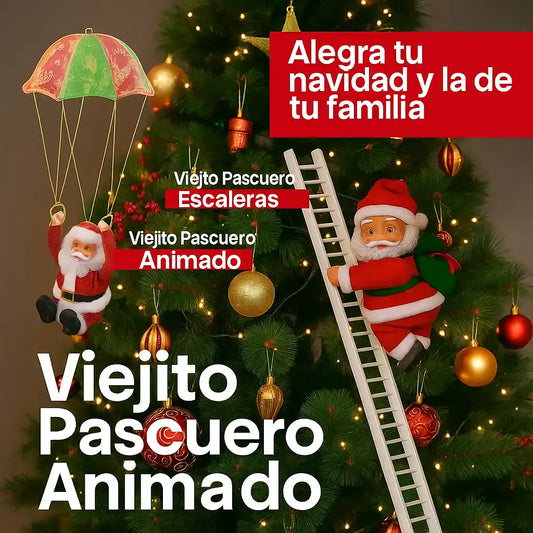 🎄 Viejitos Pascueros Eléctricos animados