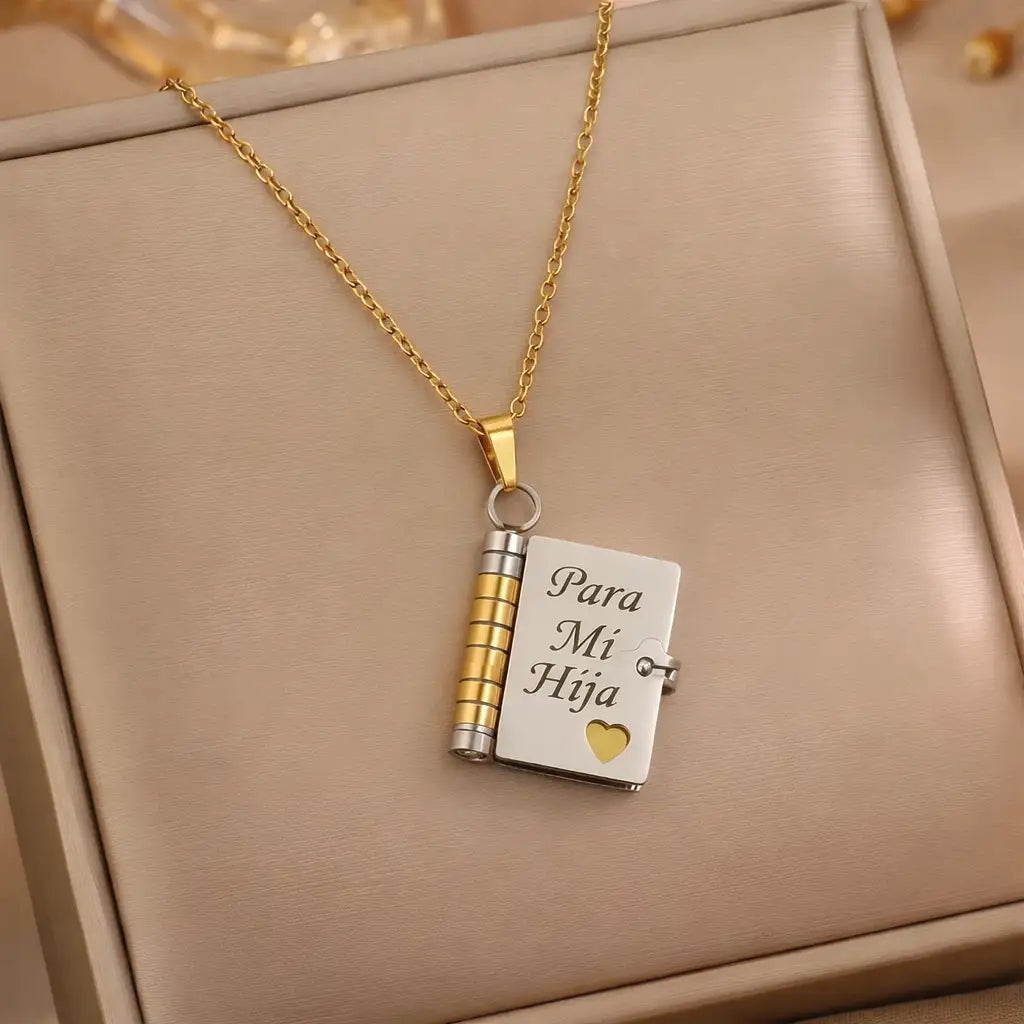 Lazo Eterno | Collar Libro «Para Mi Hija» - HOUSKYCHILE
