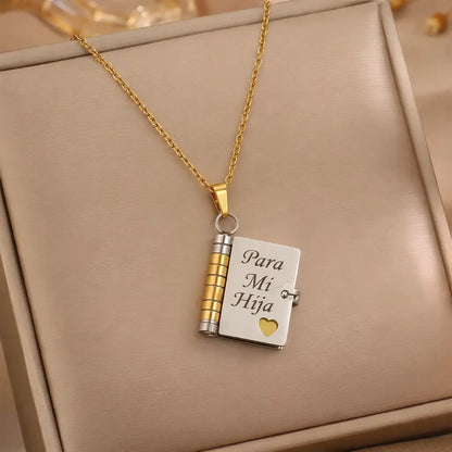 Lazo Eterno | Collar Libro «Para Mi Hija» - HOUSKYCHILE