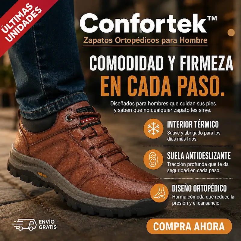 CONFORTEK  | Zapato Ortopédico para Hombre