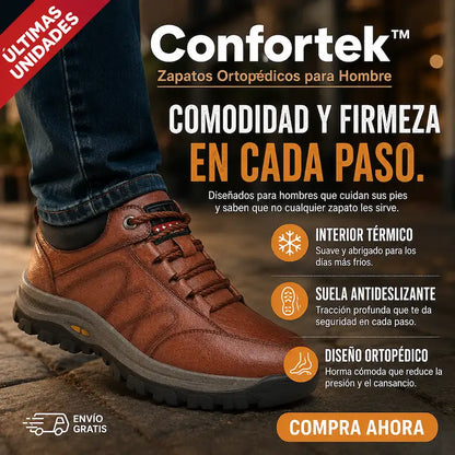 CONFORTEK  | Zapato Ortopédico para Hombre
