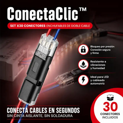 ConectaClic™ | Set de 30 Conectores de Empalme Rápido - HOUSKYCHILE