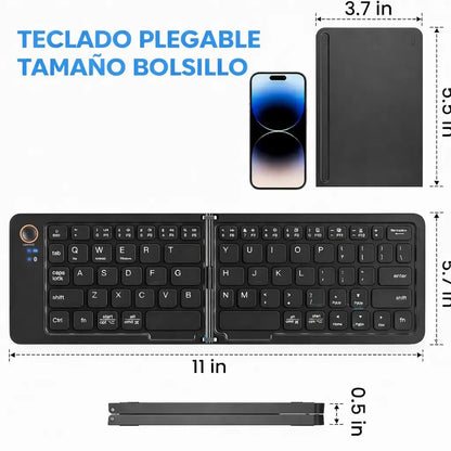 TECKNET | Teclado Plegable, Portátil para Celular, Tablet o PC - HOUSKYCHILE