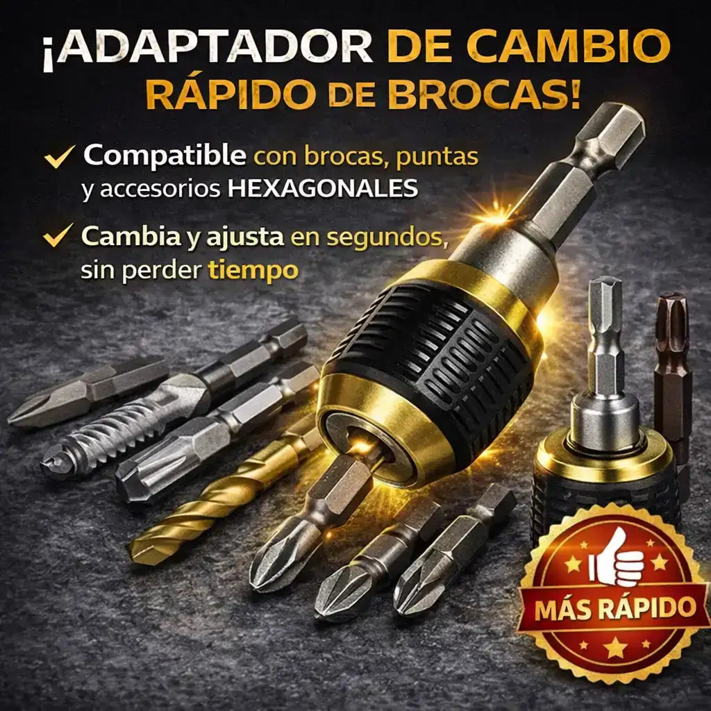 Pack Del Maestro™ | 2 Brocas para Rosca Interna y Externa + 1 Adaptador de Taladro