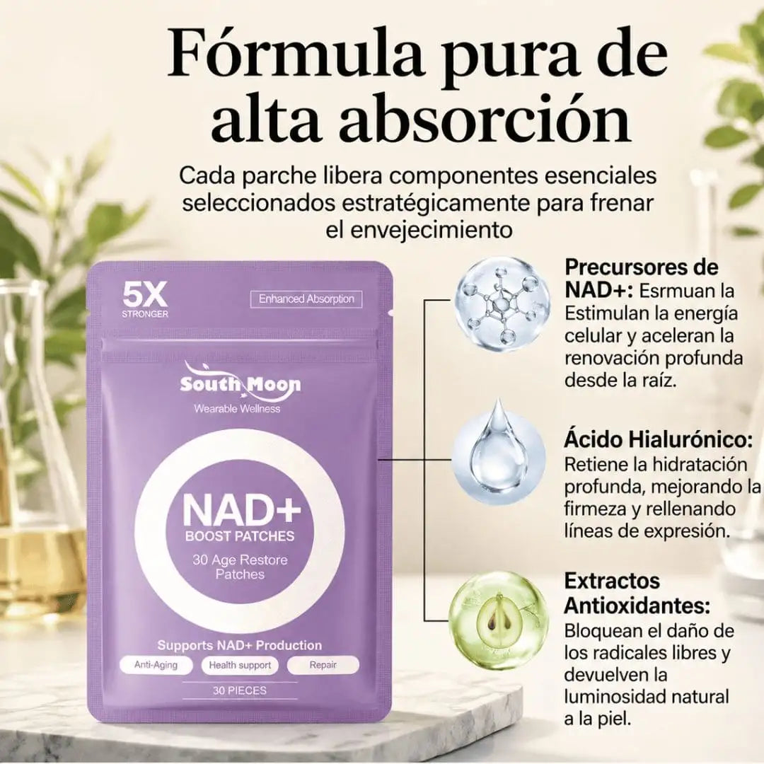 Parches NAD+ Boost™ Vitalidad renovada y rejuvenecimiento celular - HOUSKYCHILE
