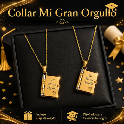 Mi Gran Orgullo | Collar Libro de Graduación 🎓 - HOUSKYCHILE