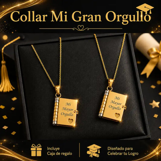 Mi Gran Orgullo | Collar Libro de Graduación 🎓 - HOUSKYCHILE