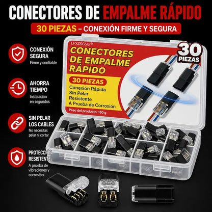 ConectaClic™ | Set de 30 Conectores de Empalme Rápido - HOUSKYCHILE