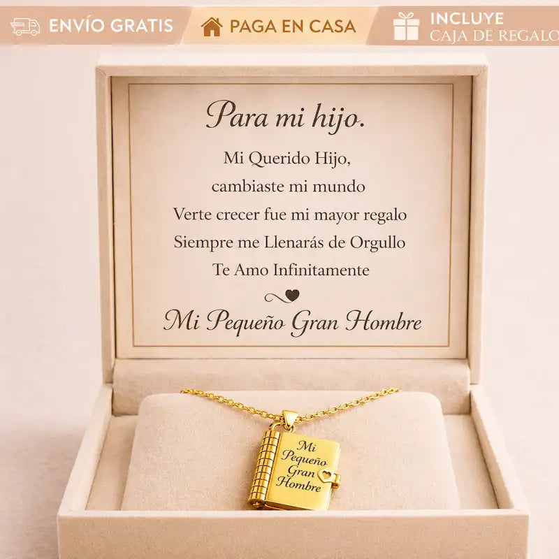 Lazo Eterno | Collar Libro para Hijas e Hijos - HOUSKYCHILE