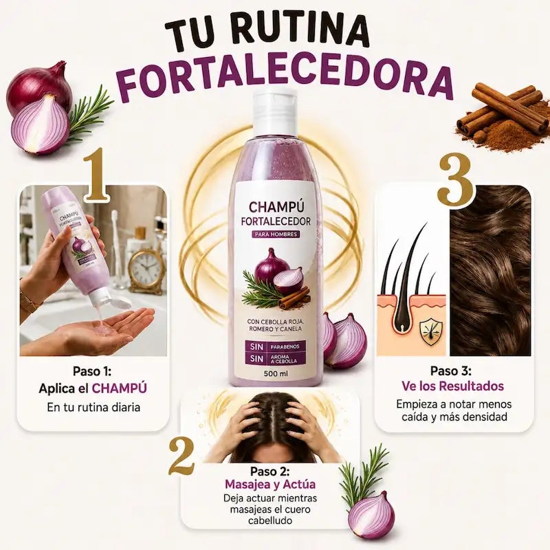 SHAMPOO FORTALECEDOR DE CRECIMIENTO CAPILAR 500ml - HOUSKYCHILE