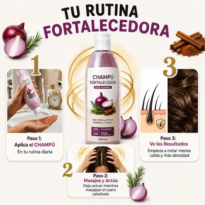 SHAMPOO FORTALECEDOR DE CRECIMIENTO CAPILAR 500ml - HOUSKYCHILE