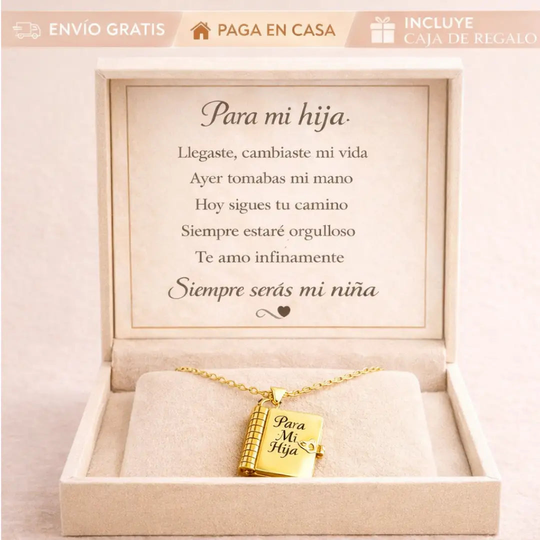 Lazo Eterno | Collar Libro «Para Mi Hija» - HOUSKYCHILE