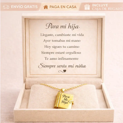 Lazo Eterno | Collar Libro «Para Mi Hija» - HOUSKYCHILE