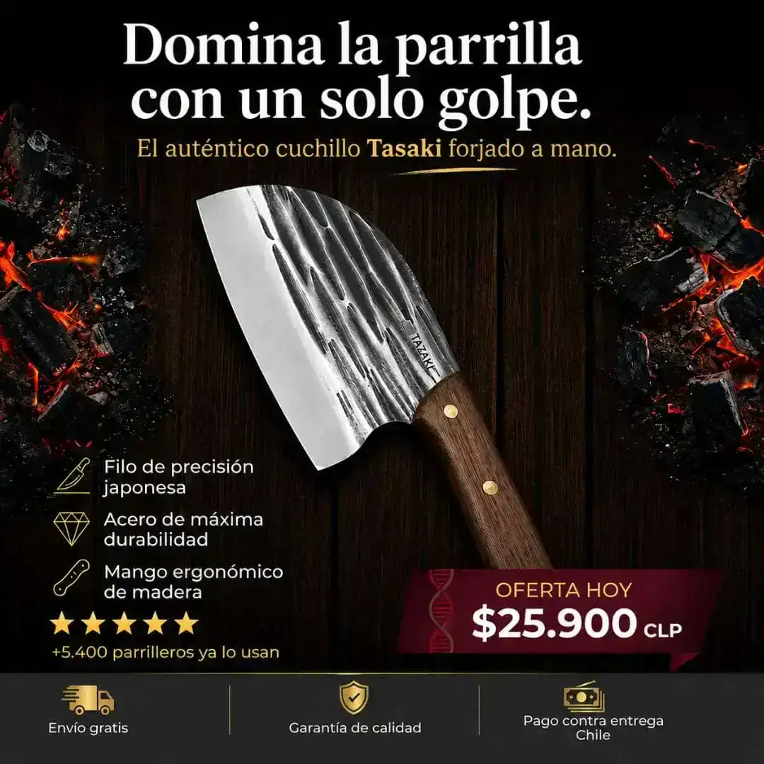 Cuchillo Tazaki Sparta™ | 100% Forjado a Mano