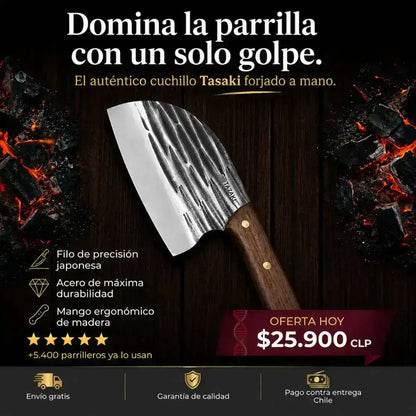 Cuchillo Tazaki Sparta™ | 100% Forjado a Mano