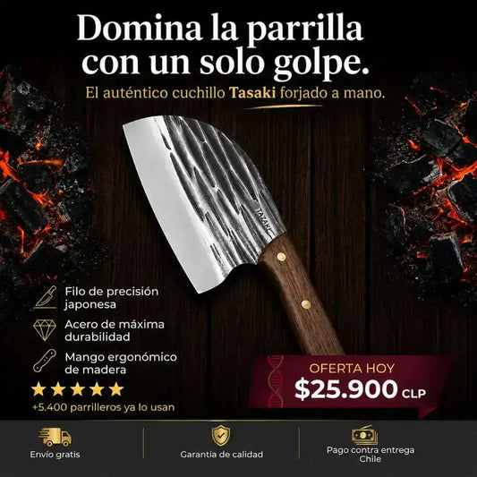 Cuchillo Tazaki Sparta™ | 100% Forjado a Mano