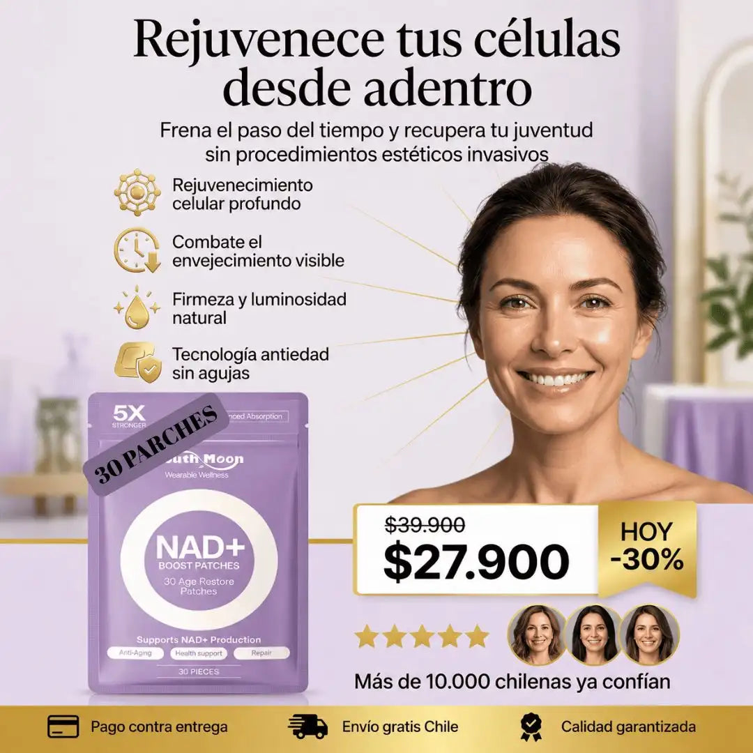 Parches NAD+ Boost™ Vitalidad renovada y rejuvenecimiento celular - HOUSKYCHILE