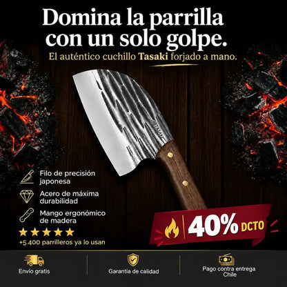 Cuchillo Tazaki Sparta™ | 100% Forjado a Mano