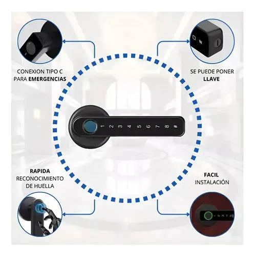 ELITE SL3000L Cerradura Inteligente - Seguridad y Tecnología de Última Generación - HOUSKYCHILE