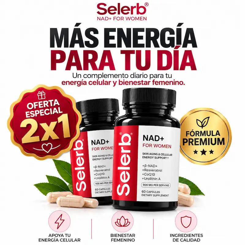SELERB NAD+ FOR WOMAN - Energía Celular y Vitalidad Femenina