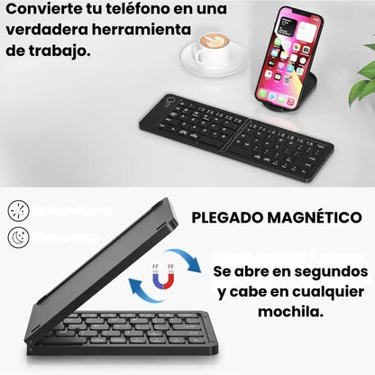 TECKNET | Teclado Plegable, Portátil para Celular, Tablet o PC - HOUSKYCHILE