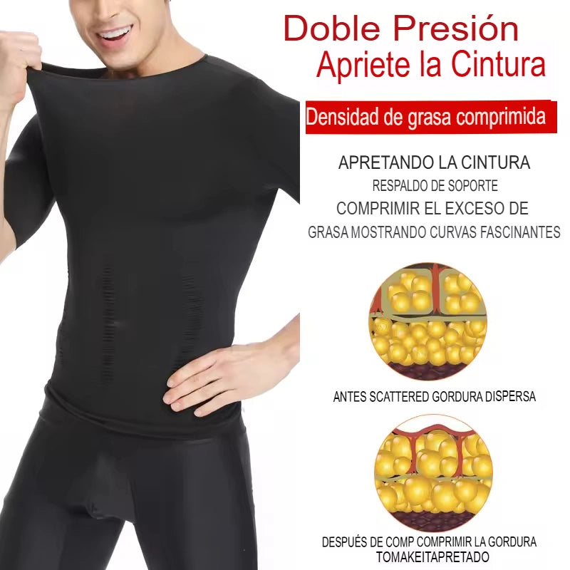AlphaPulse™ | Polera de Compresión Manga Corta para Hombre