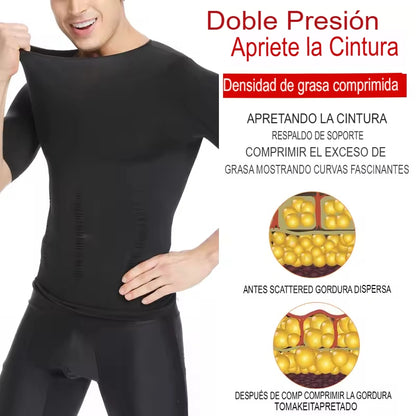 AlphaPulse™ | Polera de Compresión Manga Corta para Hombre