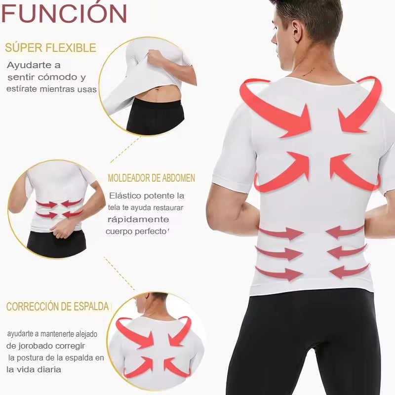 AlphaPulse™ | Polera de Compresión Manga Corta para Hombre