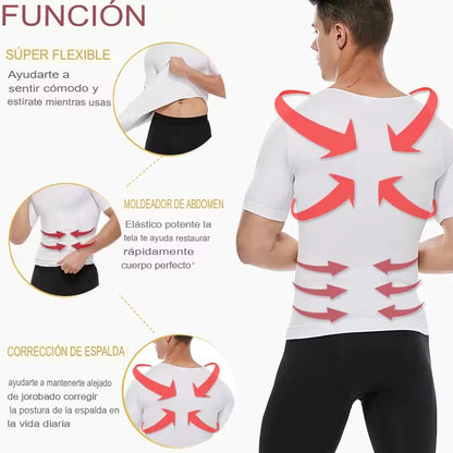 AlphaPulse™ | Polera de Compresión Manga Corta para Hombre