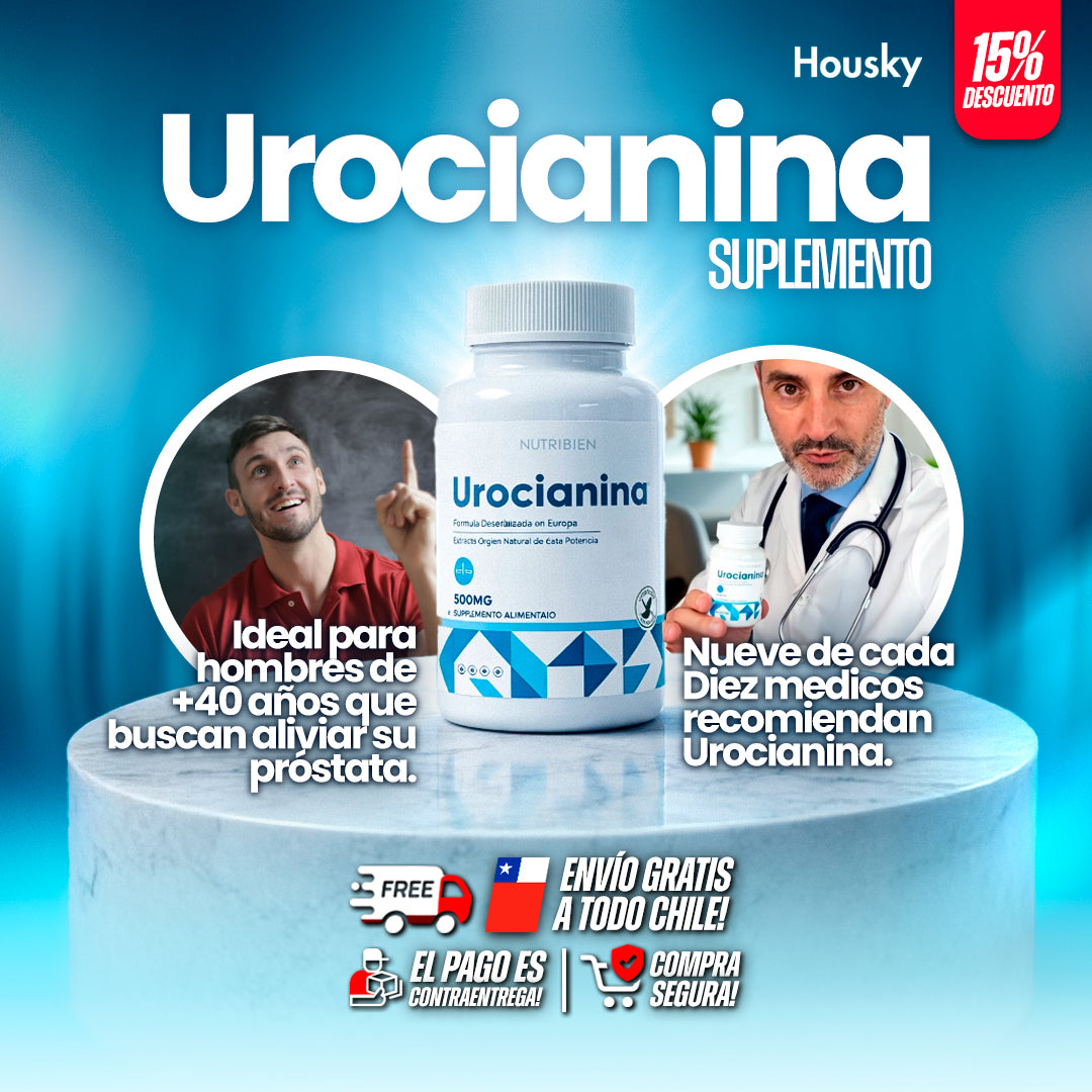🌿UROCIANINA – Apoyo natural para la salud de la próstata