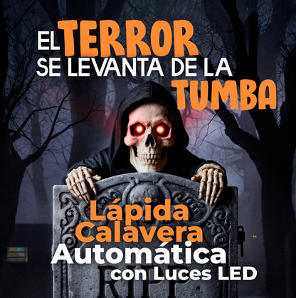 RIP Motion™- Lápida Calavera Automática con Luces LED! 💀✨ - HOUSKYCHILE