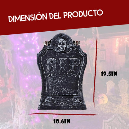 RIP Motion™- Lápida Calavera Automática con Luces LED! 💀✨ - HOUSKYCHILE