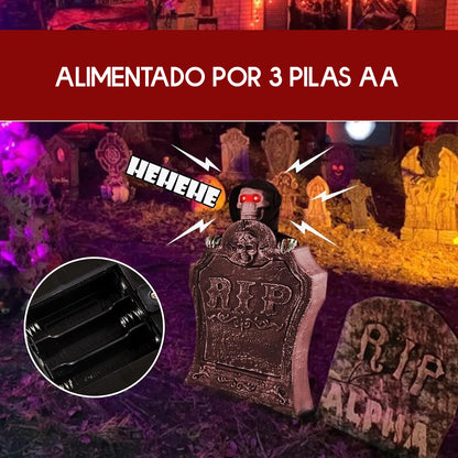 RIP Motion™- Lápida Calavera Automática con Luces LED! 💀✨ - HOUSKYCHILE