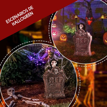 RIP Motion™- Lápida Calavera Automática con Luces LED! 💀✨ - HOUSKYCHILE