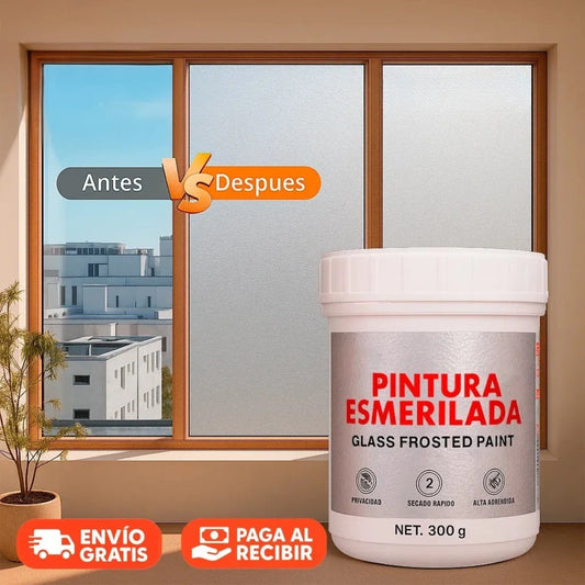 Pintura de Vidrio Esmerilado® - Privacidad y Estilo en Ventanas, Puertas y Oficinas - HOUSKYCHILE