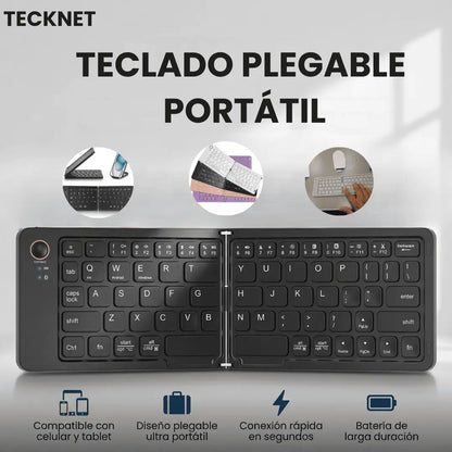 TECKNET | Teclado Plegable, Portátil para Celular, Tablet o PC - HOUSKYCHILE