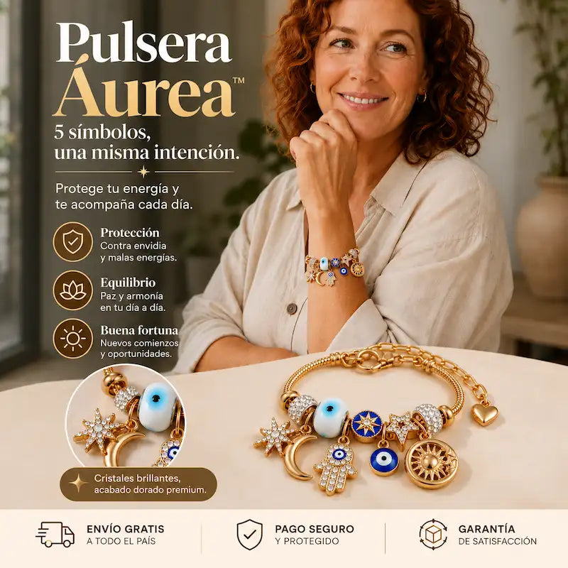 Pulsera Aurea ™ | Protección contra la envidia y las malas energías - HOUSKYCHILE