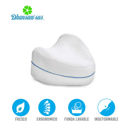 KIT ORTOPÉDICO: ALMOHADA CERVICAL + COJÍN SOPORTE PIERNAS - HOUSKYCHILE