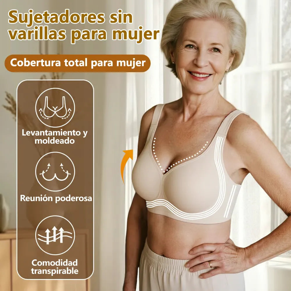 Velura✨- Sostén con Máximo confort sin alambres,cobertura total que moldea tu figura - HOUSKYCHILE