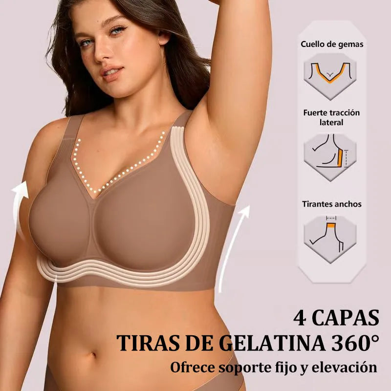 Velura✨- Sostén con Máximo confort sin alambres,cobertura total que moldea tu figura - HOUSKYCHILE