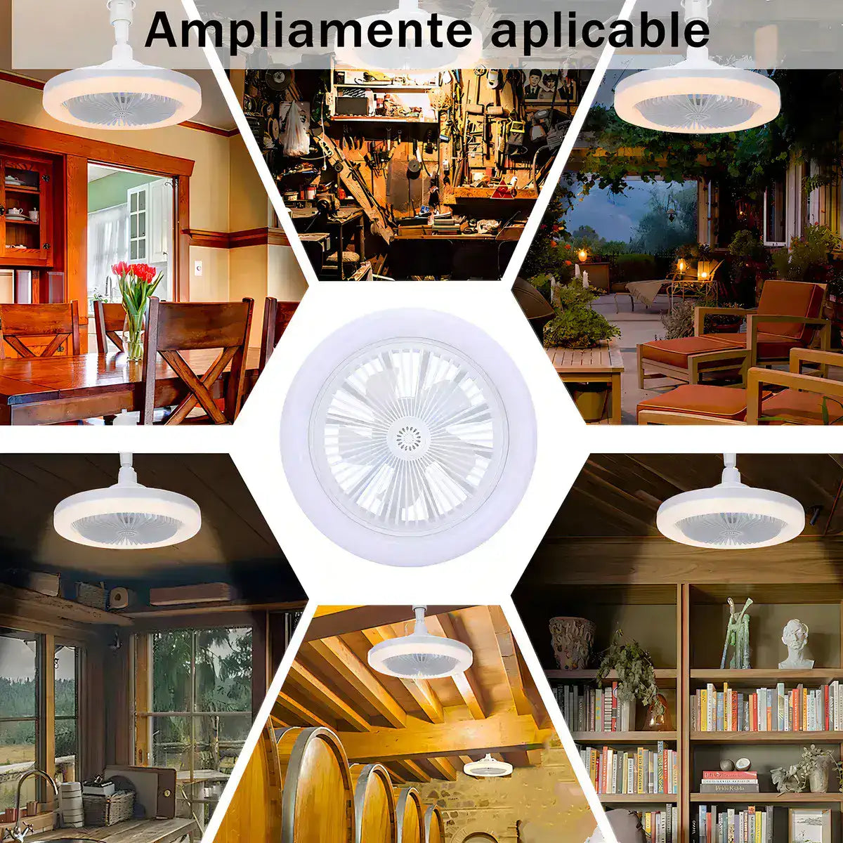 VENTILUX PRO - LÁMPARA VENTILADOR PRO 3 EN 1 - HOUSKYCHILE