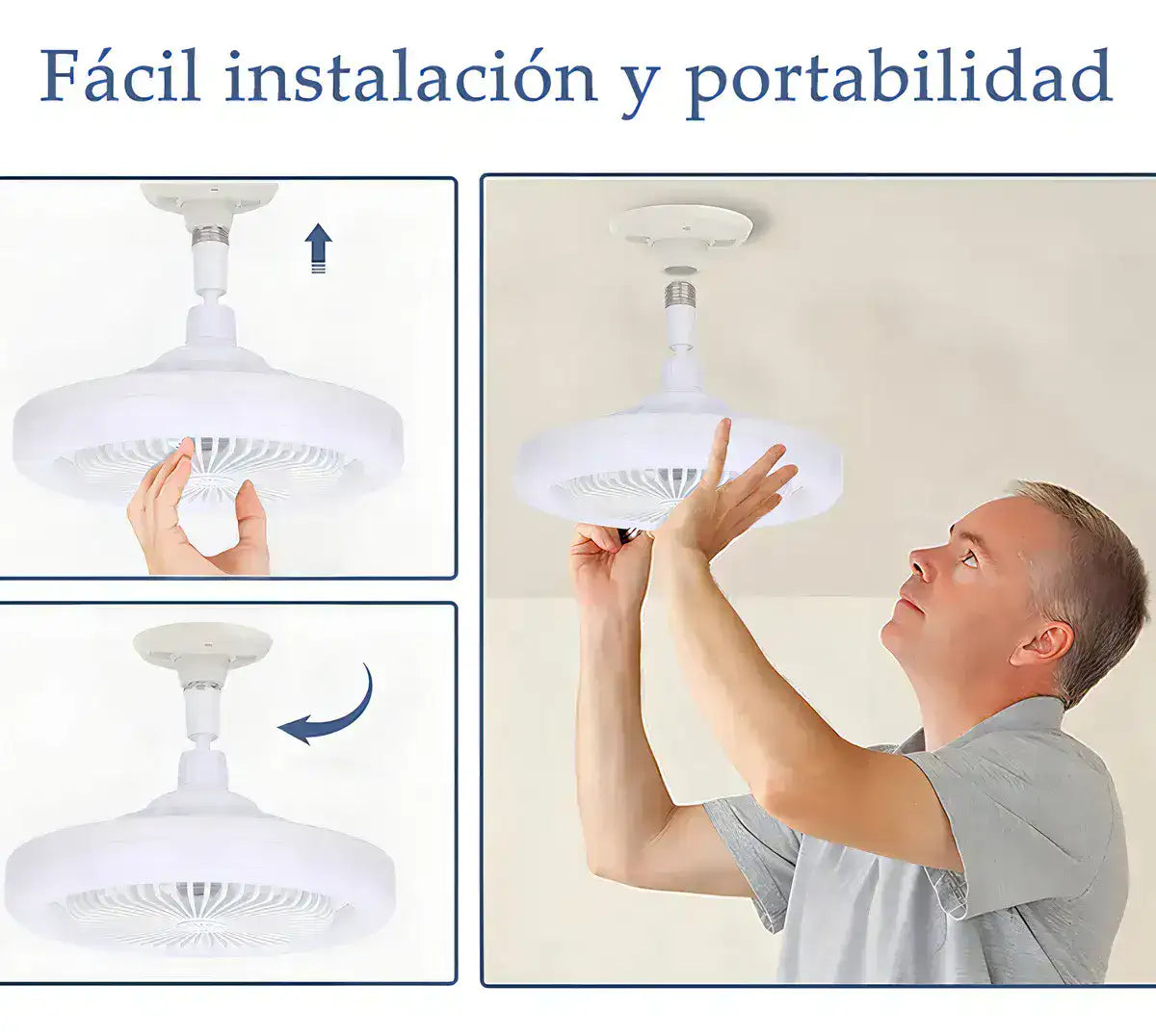 VENTILUX PRO - LÁMPARA VENTILADOR PRO 3 EN 1 - HOUSKYCHILE