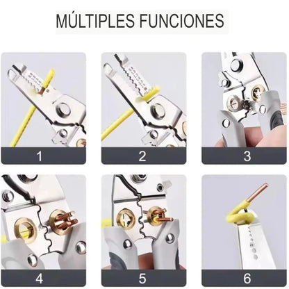 Alicate Multifuncional de Acero 6 en 1 – La Herramienta que No Puede Faltar en Tu Caja