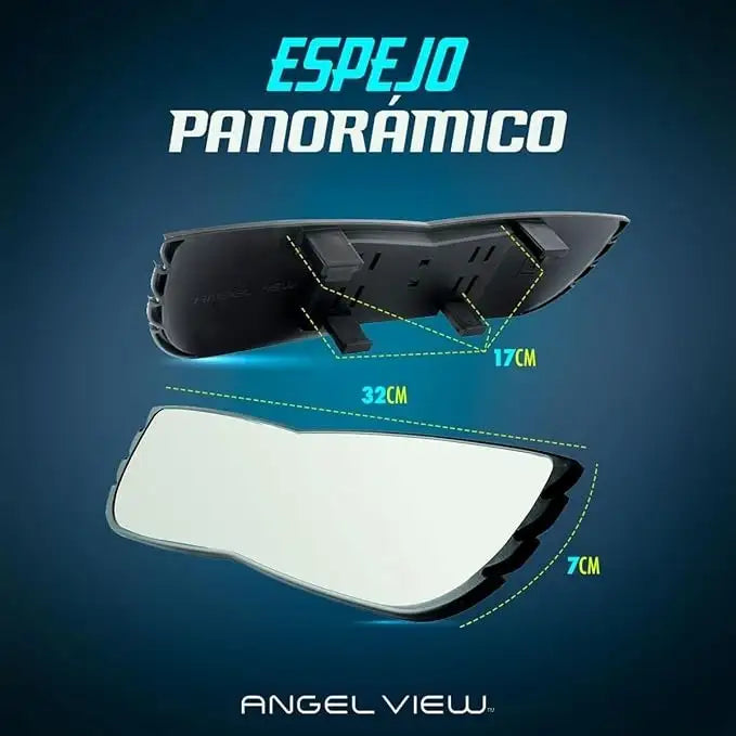 Máxima Visión 360° – Espejo Retrovisor Gran Angular que Elimina los Puntos Ciegos