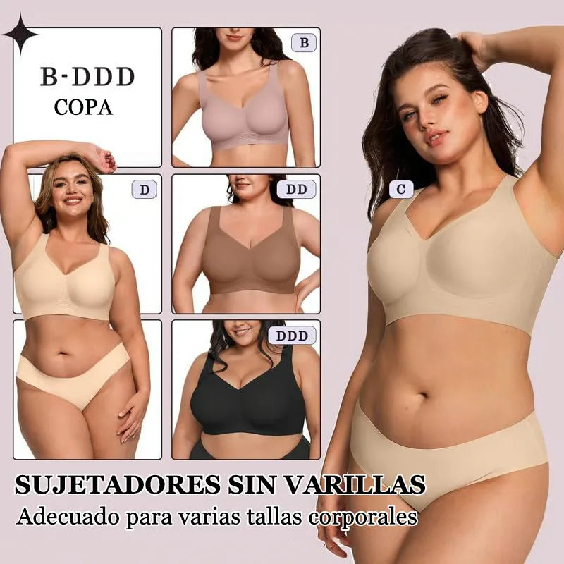 Velura✨- Sostén con Máximo confort sin alambres,cobertura total que moldea tu figura - HOUSKYCHILE