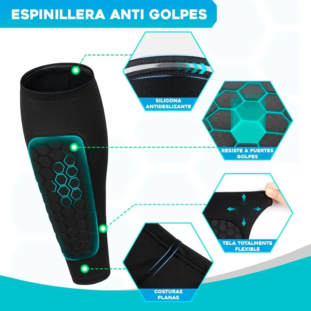 GuardFlex™ | Medias Canilleras